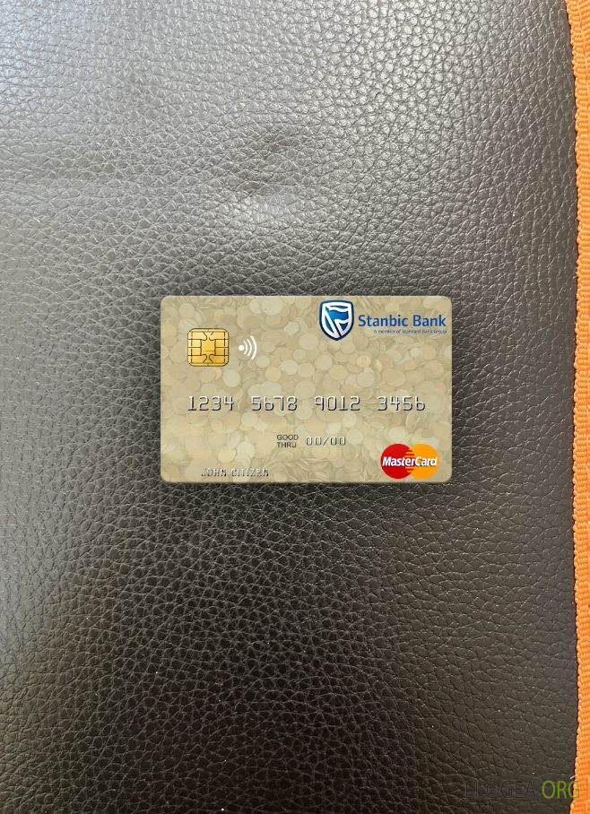 Zimbabwe Stanbic Bank mastercard photolook recto